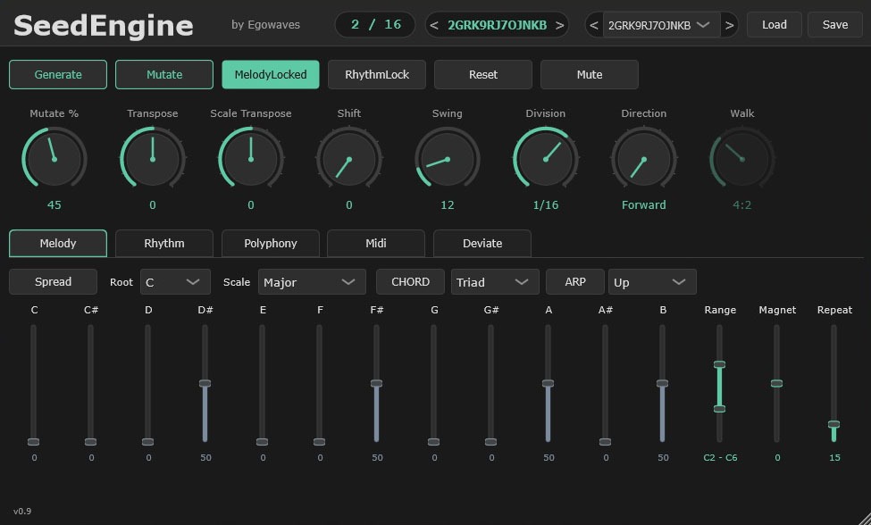 SeedEngine MIDI plugin interface